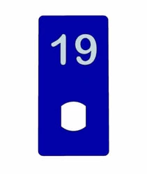 Numbered Escutcheon Plate